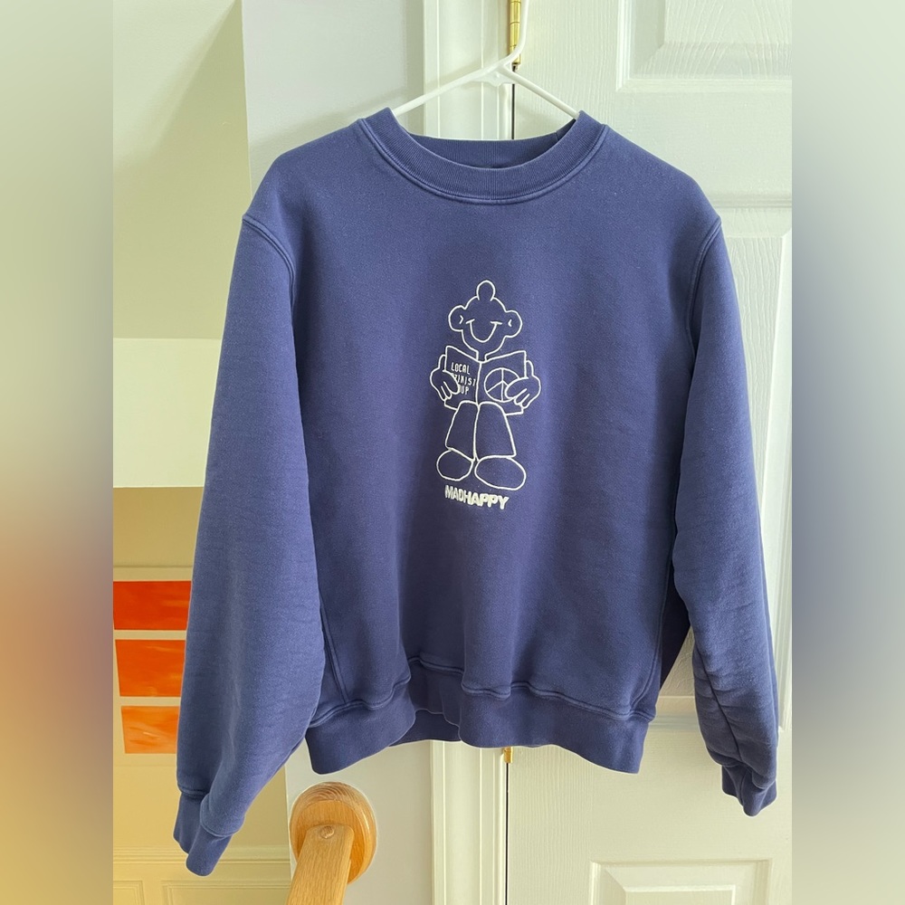 Madhappy Crewneck “Local Optimist Group” embroidered crewneck. Size Medium